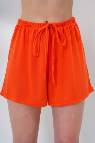 Camiseta y short de tiro alto - Naranja