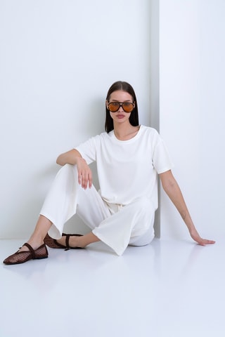 Camiseta y pantalón - Crudo