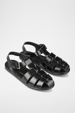 Sandalias con brillo - Negro