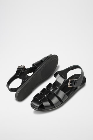 Sandalias con brillo - Negro