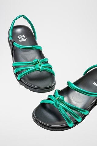 Sandalias con plataforma - Verde