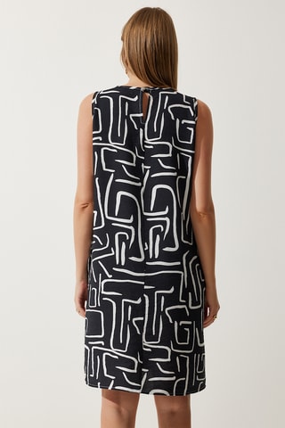 Vestido largo sin mangas - Negro