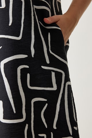 Vestido largo sin mangas - Negro