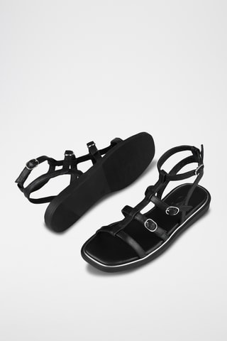 Romanas de piel - Negro