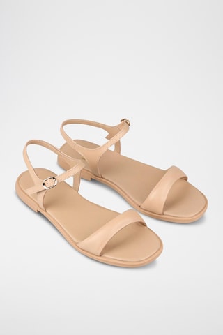 Sandalias con plataforma - Beige
