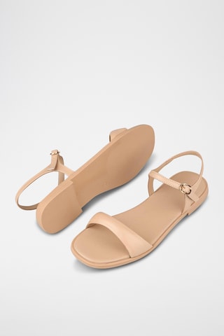 Sandalias con plataforma - Beige