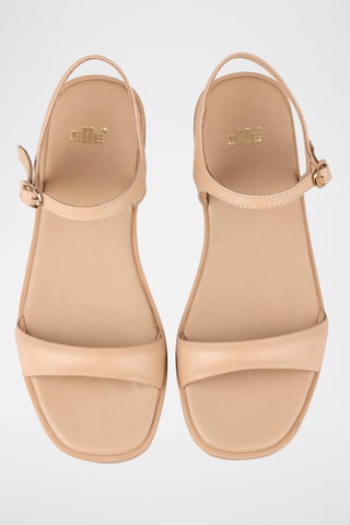 Sandalias con plataforma - Beige