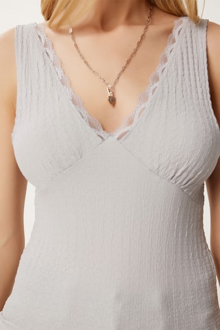 Blusa sin mangas - Gris claro
