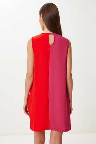 Vestido corto sin mangas - Rojo