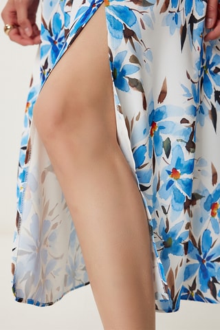 Vestido bustier sin mangas - Blanco