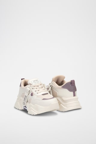 Zapatillas con plataforma - Beige
