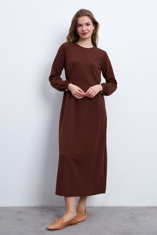 Vestido largo - Marrón
