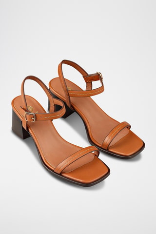 Sandalias de tacón - Camel