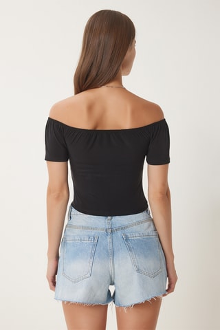 Crop top - Negro