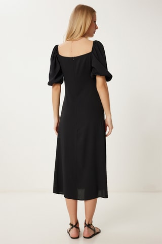 Vestido midi - Negro