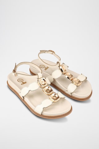 Sandalias de piel - Crudo
