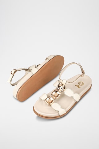 Sandalias de piel - Crudo