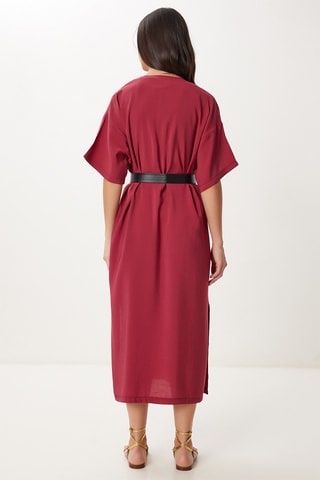 Vestido midi - Burdeos