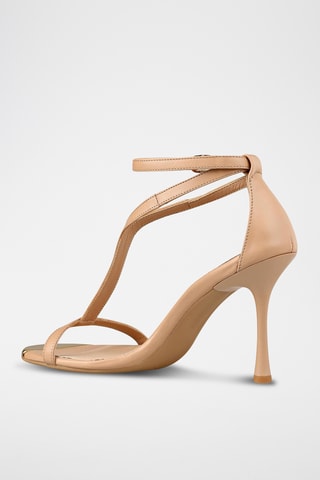 Sandalias de tacón - Beige