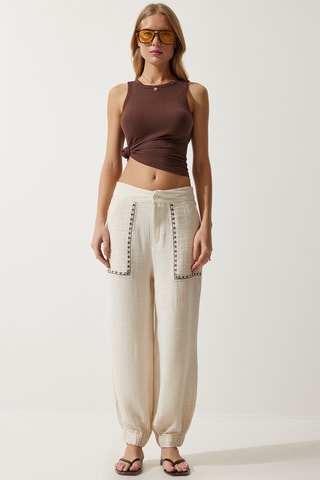 Pantalón - Beige