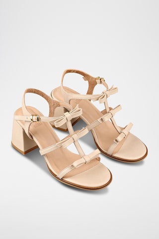 Sandalias de tacón - Beige