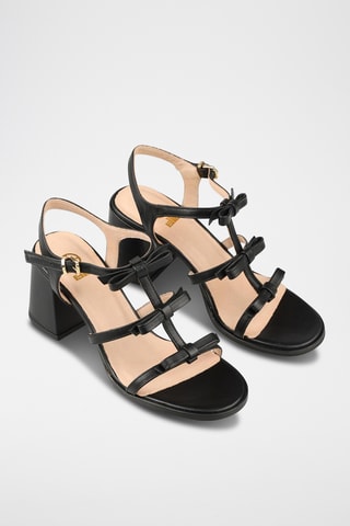 Sandalias de tacón - Negro