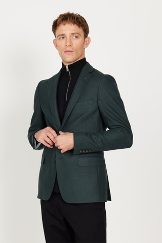 Blazer slim fit - Verde oscuro