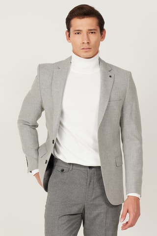 Blazer - Gris claro