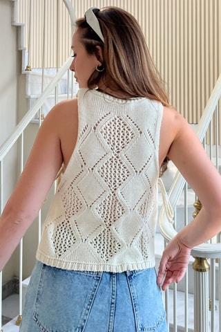 Top sin mangas - Beige