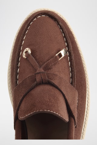 Mocasines con plataforma - Marrón