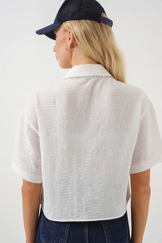 Camisa de lino - Blanco