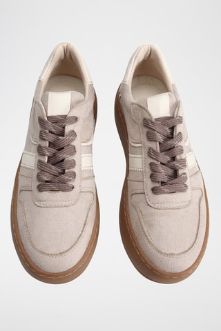 Zapatillas con plataforma - Beige
