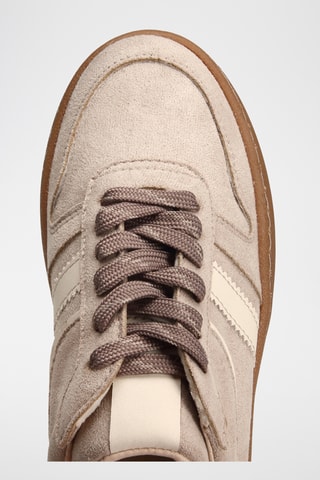 Zapatillas con plataforma - Beige