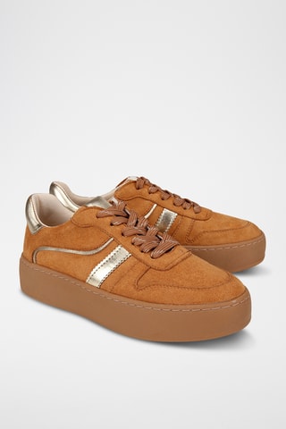 Zapatillas con plataforma - Camel