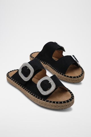 Sandalias con plataforma - Negro