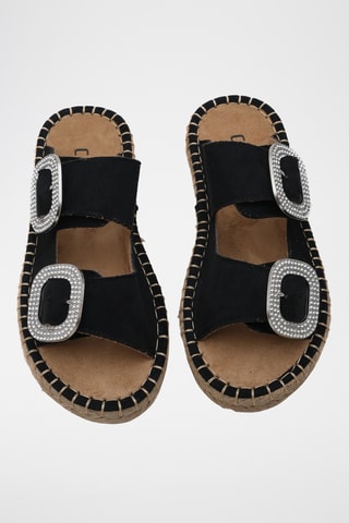 Sandalias con plataforma - Negro