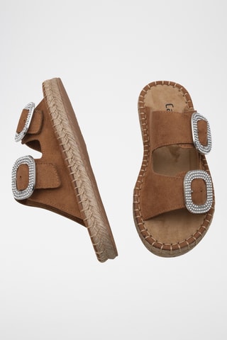 Sandalias con plataforma - Camel