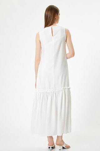 Vestido largo sin mangas - Crudo