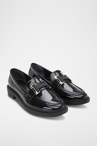 Mocasines con brillo - Negro
