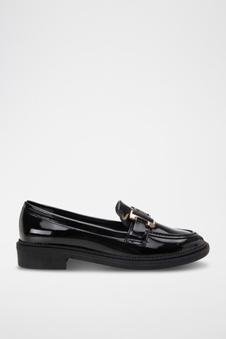Mocasines con brillo - Negro