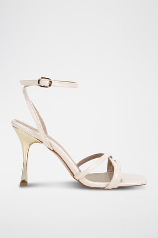 Sandalias de tacón - Beige