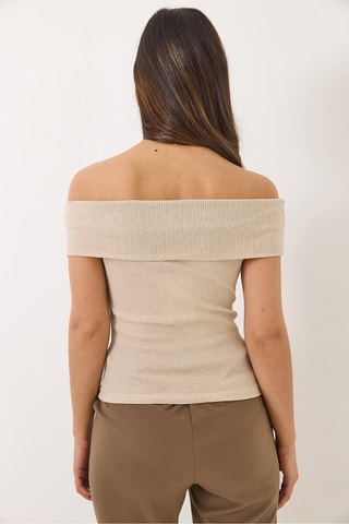 Top sin mangas - Beige