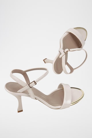 Sandalias de tacón - Beige