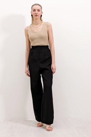 Pantalón de tiro alto - Negro