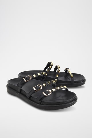 Sandalias con plataforma - Negro