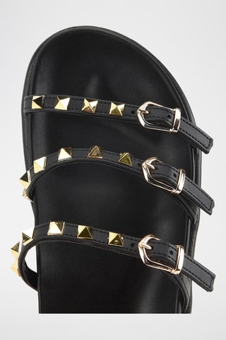 Sandalias con plataforma - Negro