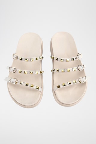 Sandalias con plataforma - Beige