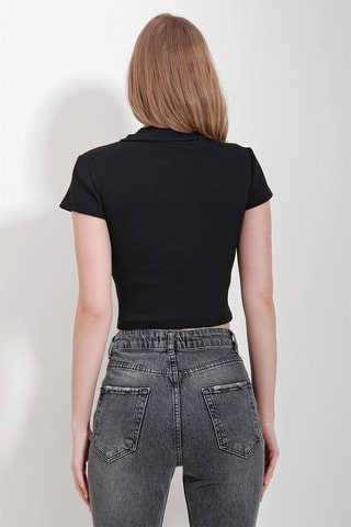 Crop top - Negro