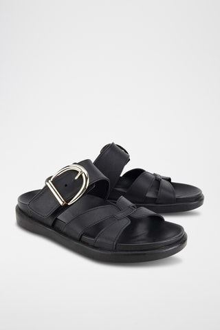 Sandalias con plataforma - Negro