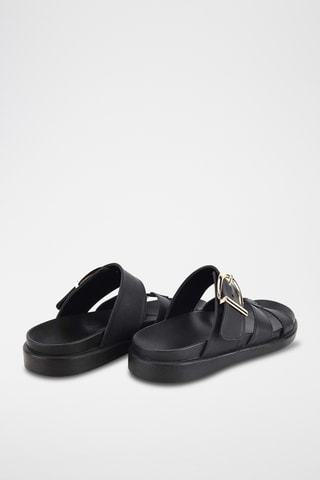 Sandalias con plataforma - Negro